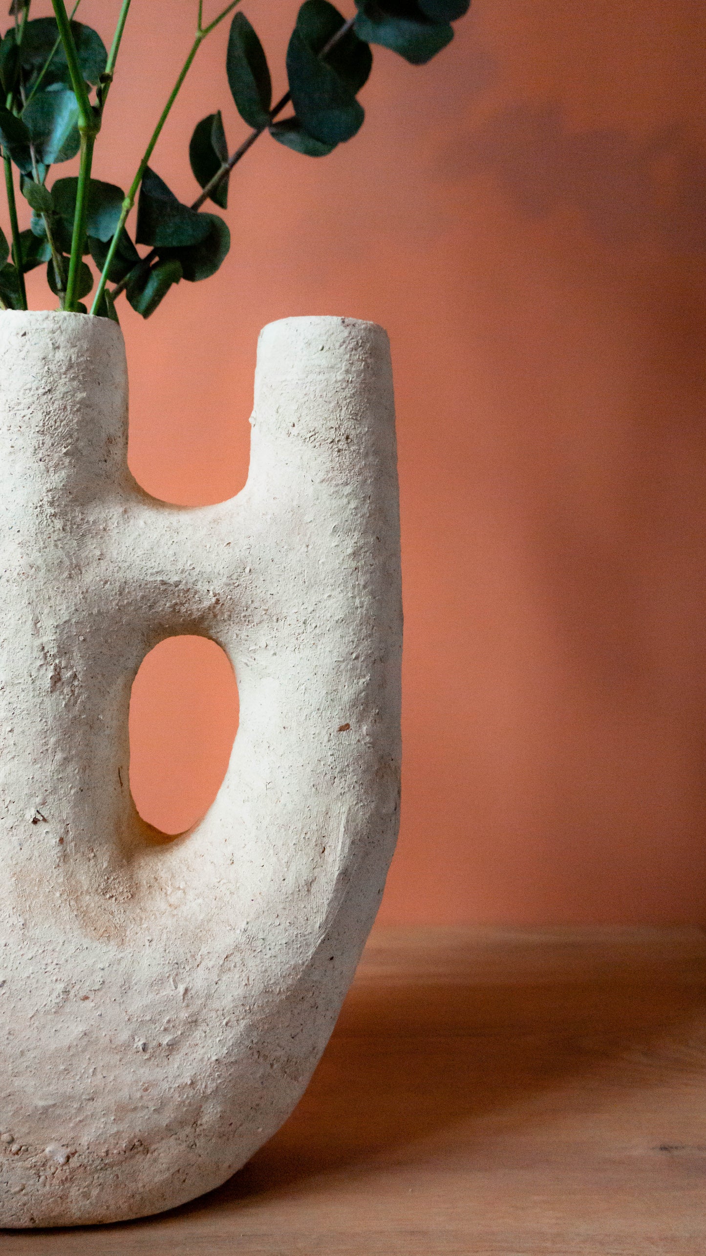Vase Sculptural SABAH Naturel - Poterie de Tamegroute