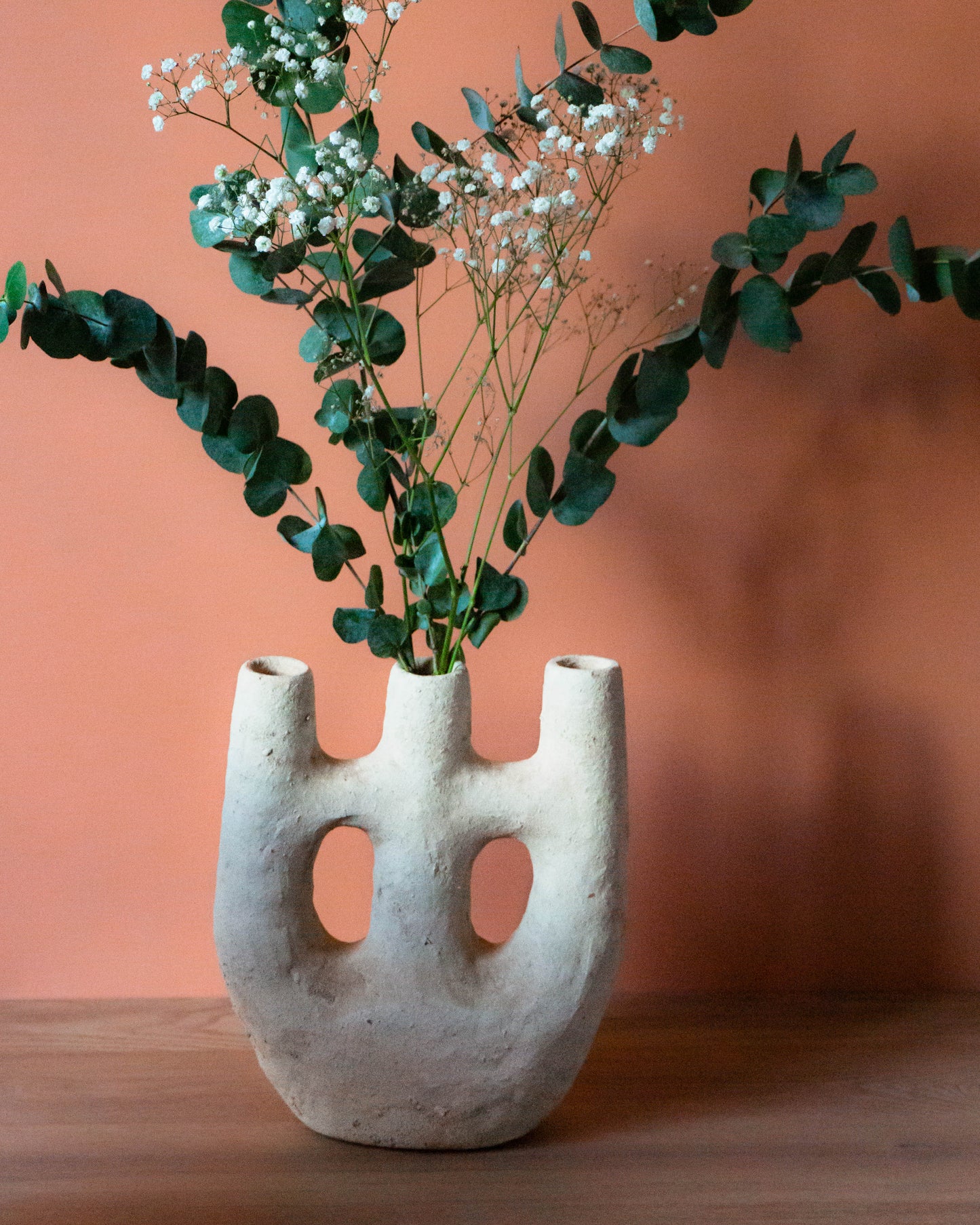 Vase Sculptural SABAH Naturel - Poterie de Tamegroute
