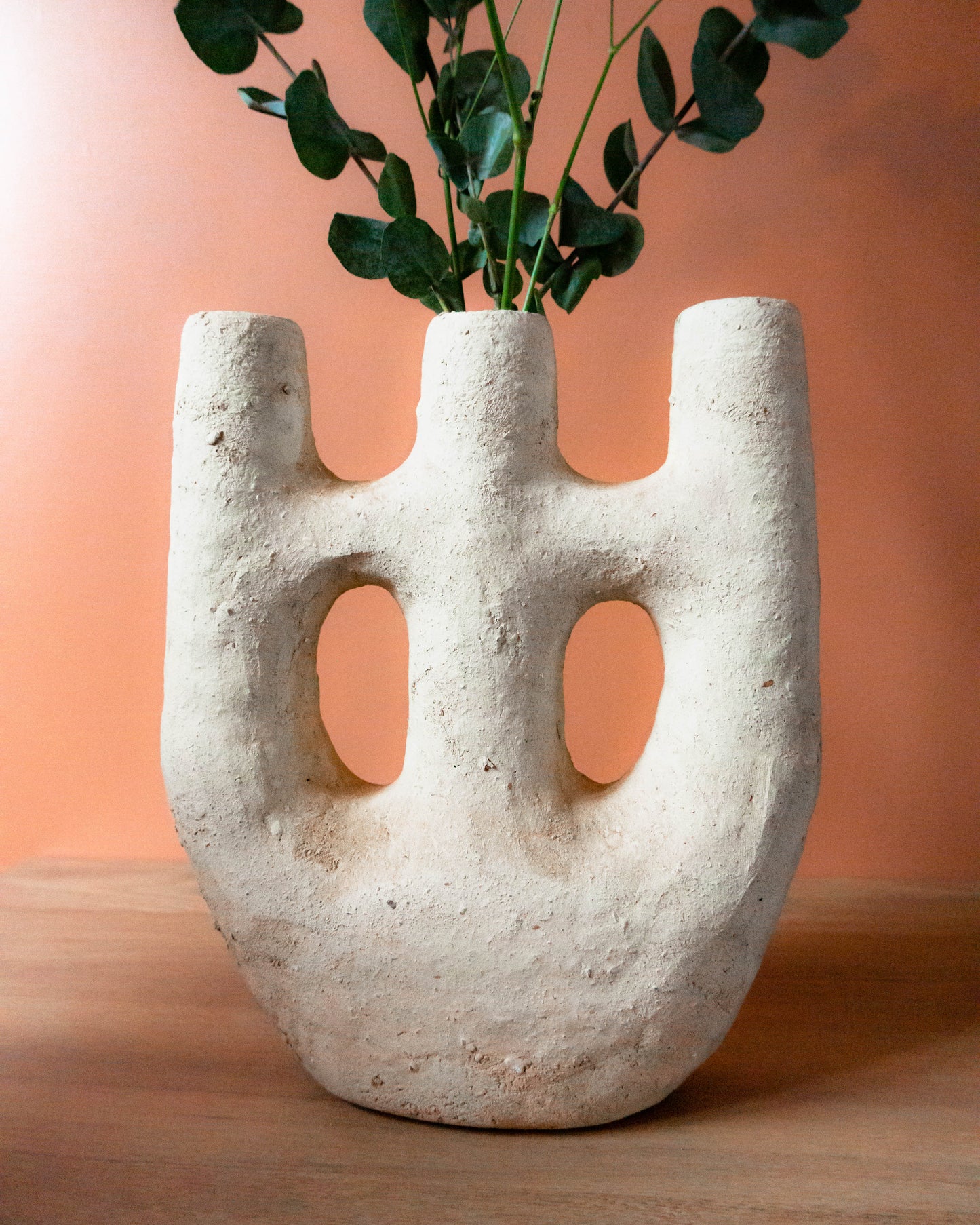 Vase Sculptural SABAH Naturel - Poterie de Tamegroute