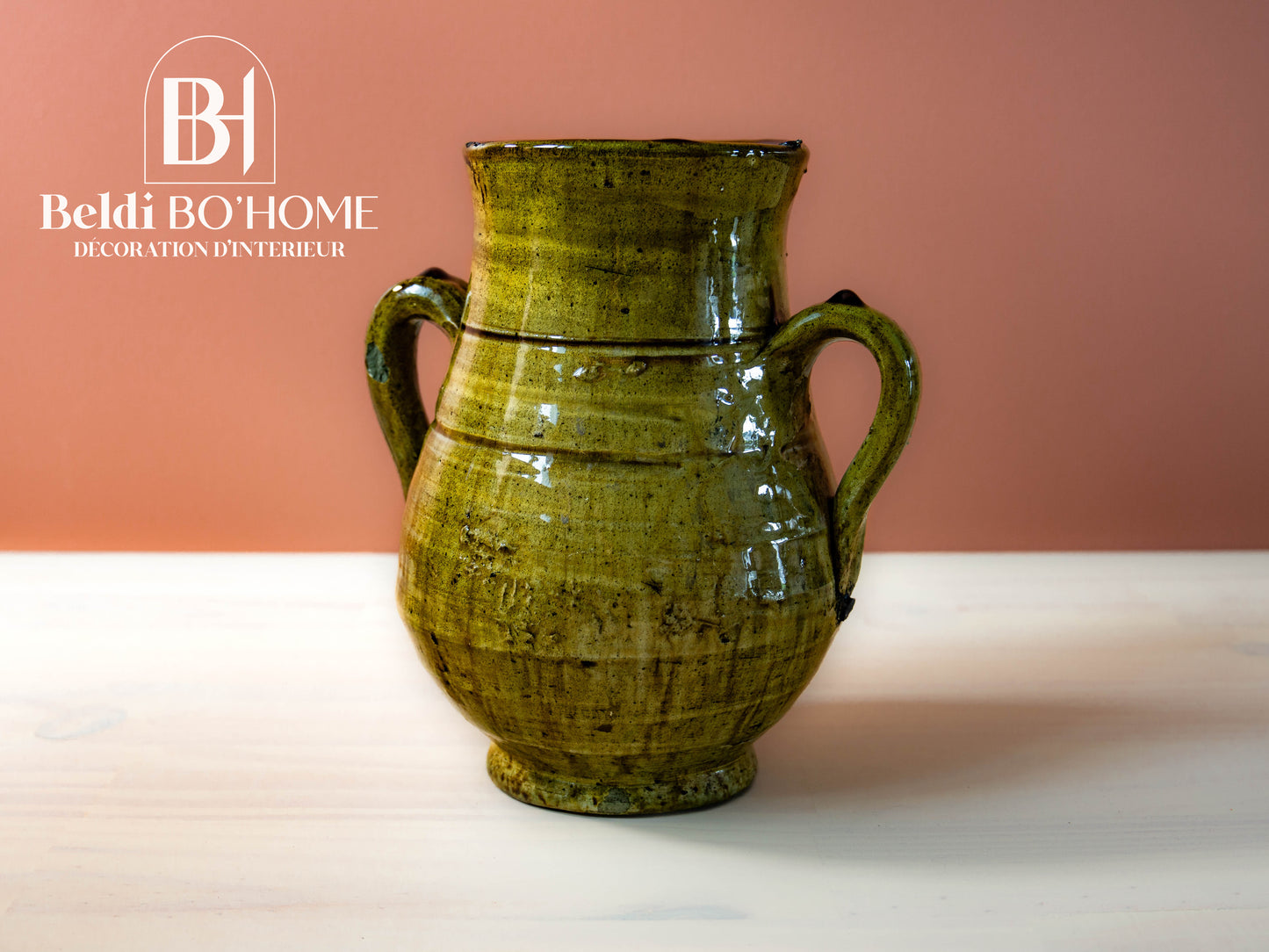 Vase ZWIRA avec double anses - Poterie de Tamegroute