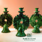 Bougeoir SHAMSI en forme de Soleil - Poterie de Tamegroute - BELDI BOHOME