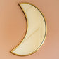 Miroir LAYALI en forme de Lune, en laiton doré - BELDI BOHOME