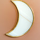 Miroir LAYALI en forme de Lune, en laiton doré - BELDI BOHOME