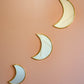 Miroir LAYALI en forme de Lune, en laiton doré - BELDI BOHOME